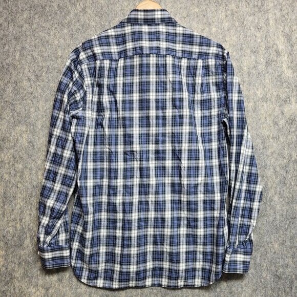 Peter Millar Button Up Shirt Mens XL Plaid Business Casual Long Sleeve - Picture 2 of 12